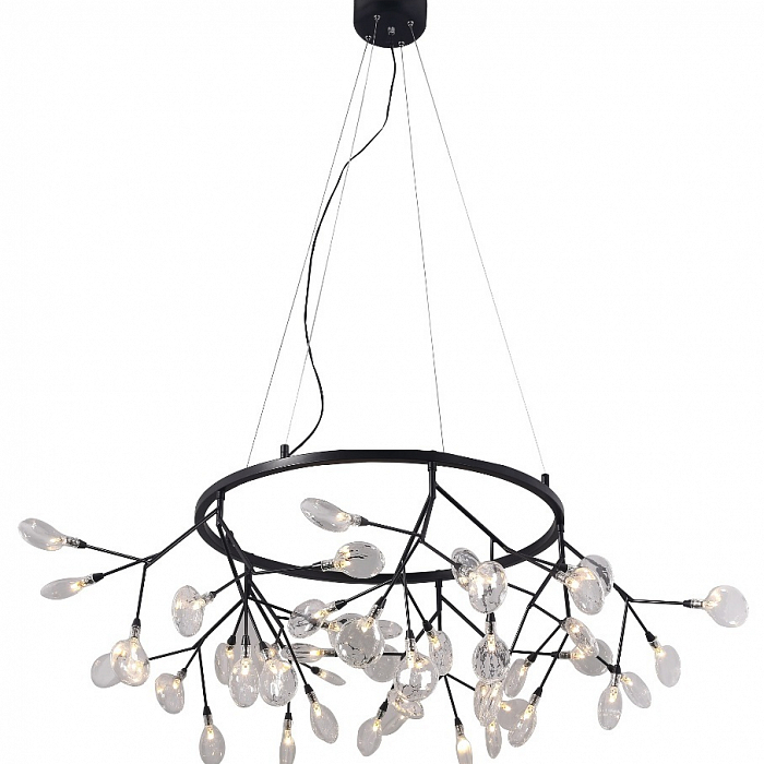 Светильник Crystal Lux EVITA SP45 D BLACK/TRANSPARENT